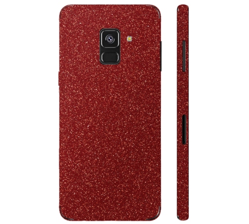 Ochranná fólia 3mk Fery pre Samsung Galaxy A8 2018, červená trblietavá