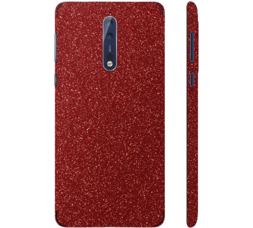 Ochranná fólia 3mk Fery pre Nokia 8, červená trblietavá