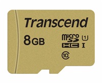 Pamäťová karta TRANSCEND Micro SDHC 500S 8GB UHS-I + adaptér