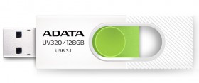 Flash disk ADATA UV320 128GB USB 3.1, white - green