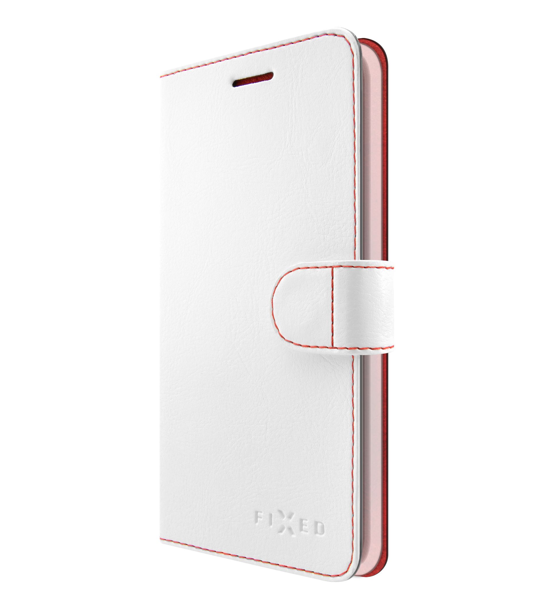 Flipové puzdro FIXED FIT pre Samsung Galaxy J6, biele