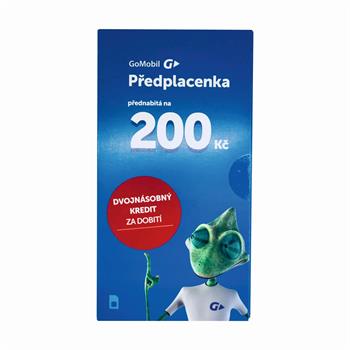 GOMOBIL PŘEDPLACENKA - kredit 200, - Sk