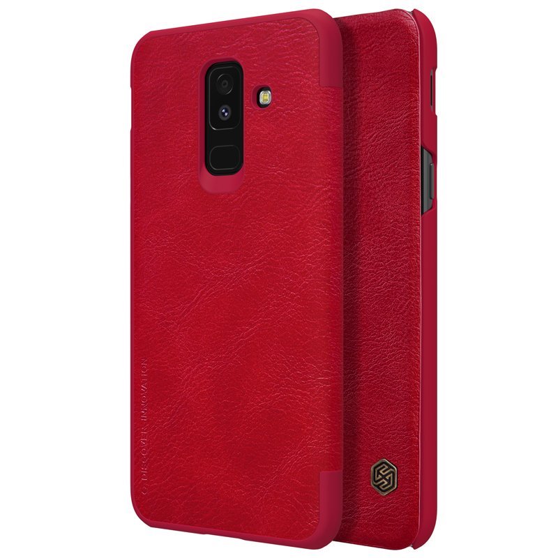Flipové pouzdro Nillkin Qin pro Samsung Galaxy A6 2018 Plus, red
