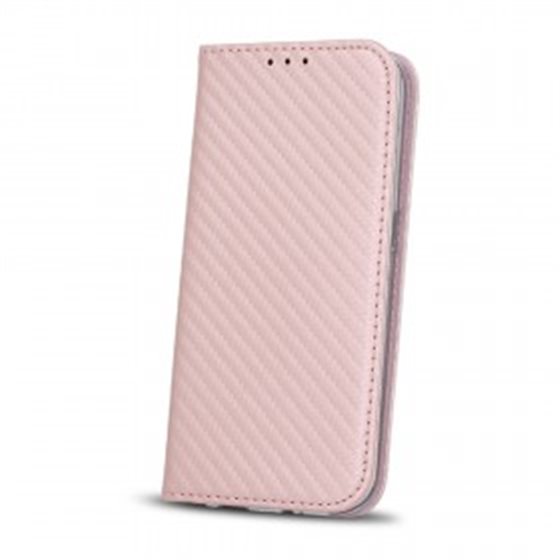Flipové pouzdro Smart Carbon pro Huawei P Smart, pink