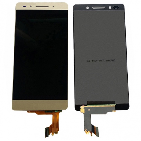 LCD + dotyková deska + predný rámček pre Huawei Honor 7 zlatá
