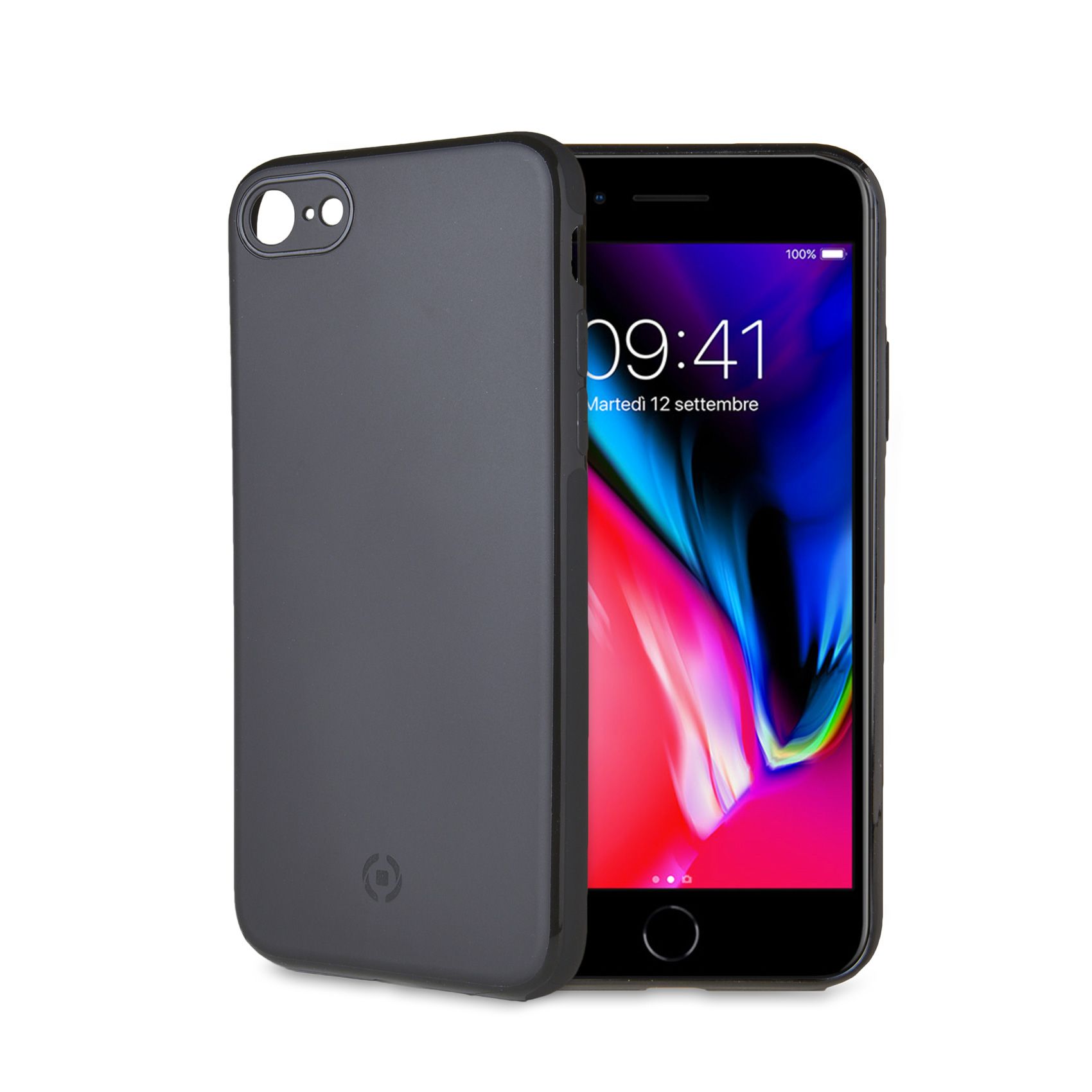 Magnetické TPU pouzdro Celly Ghostskin pro Apple iPhone 7/8 Plus černé