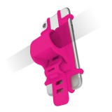 Univerzální držák na řidítka Celly Easy Bike růžový