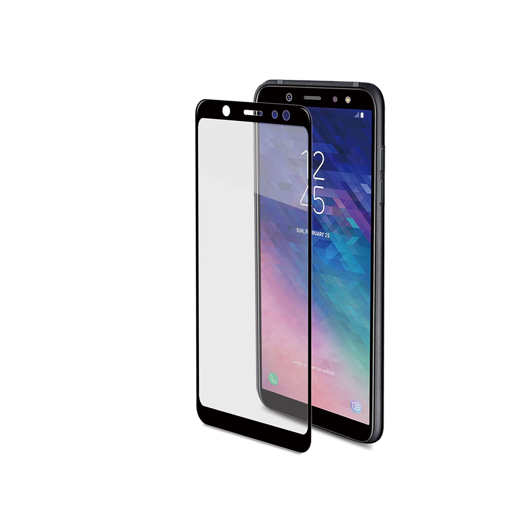 Tvrzené sklo Celly Full Glass pro Samsung Galaxy A6+ (2018) černé