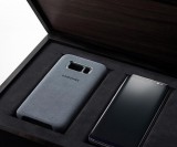 Zadný originálny kožený kryt Alcantara pre Samsung Galaxy S8 (G950) mentolová
