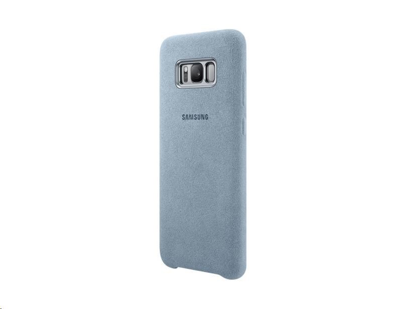 Zadný originálny kožený kryt Alcantara pre Samsung Galaxy S8 (G950) mentolová