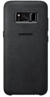 Zadný originálny kožený kryt Alcantara pre Samsung Galaxy S8 (G950) tmavo šedá