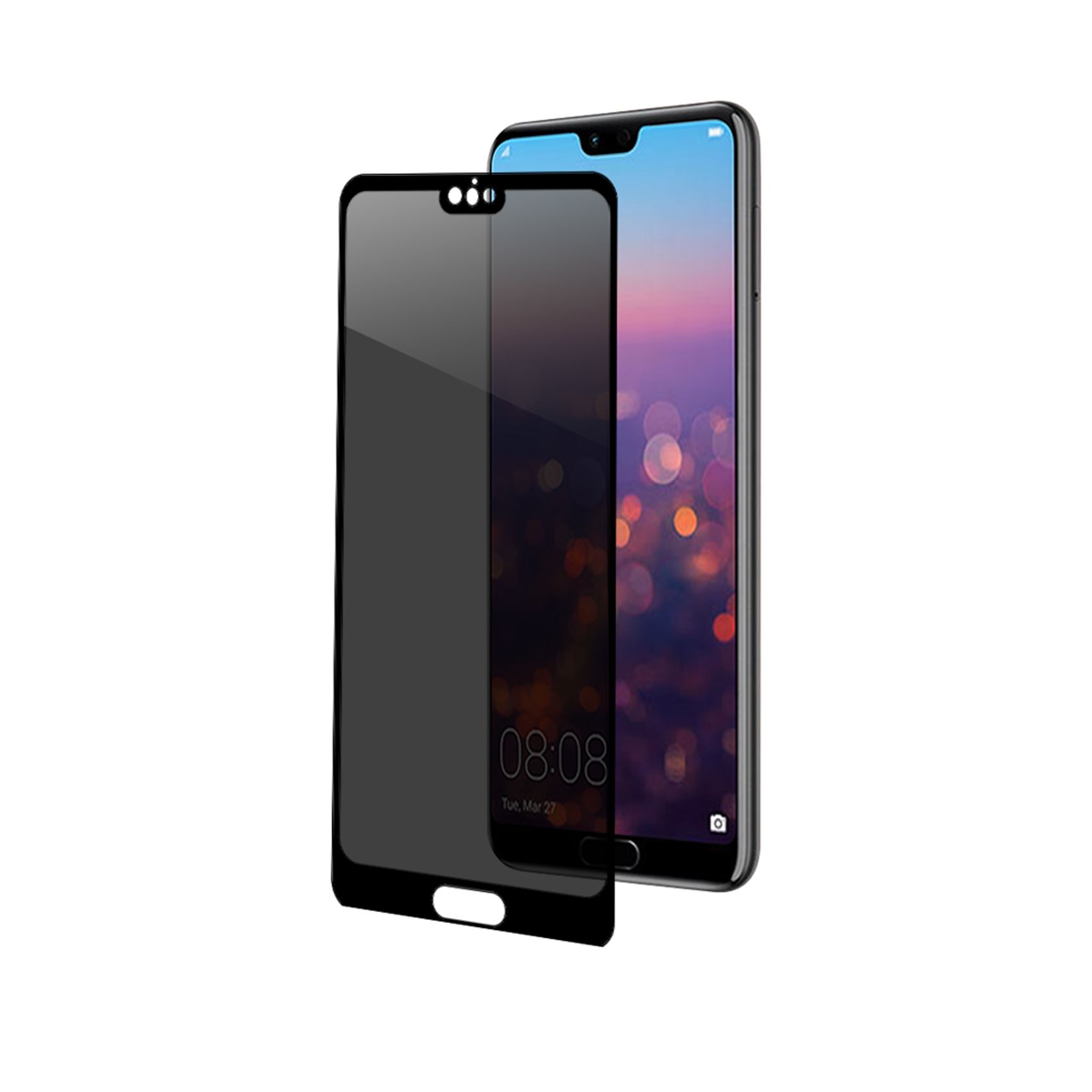 Tvrzené sklo Celly Privacy 3D pro Huawei P20 černé