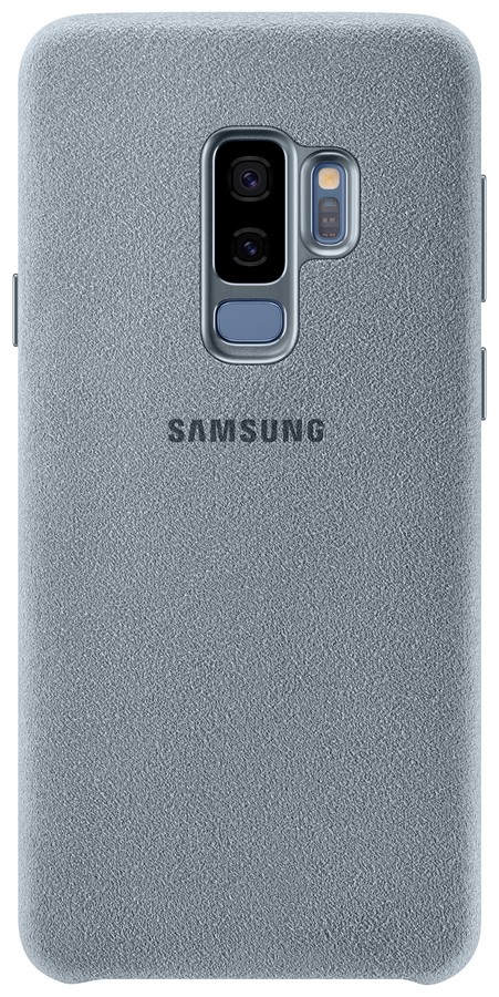 Zadní originální kožený kryt Alcantara pro Samsung Galaxy S9+ (G965) mentolová
