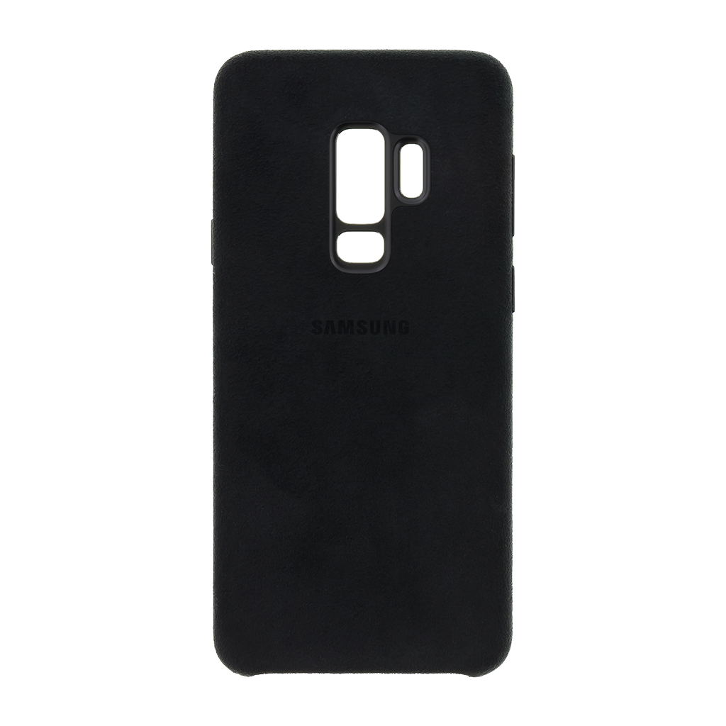 Zadný originálny kožený kryt Alcantara pre Samsung Galaxy S9 + čierna