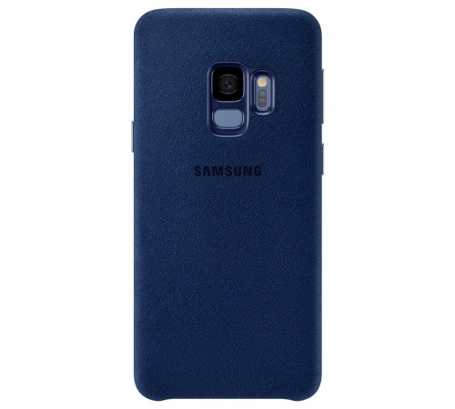 Zadný originálny kožený kryt Alcantara pre Samsung Galaxy S9 + (SM-G965) modrá