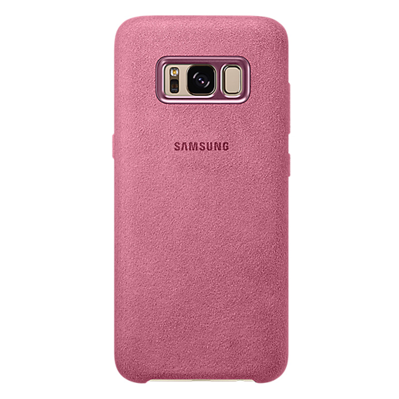 Zadný originálny kožený kryt Alcantara pre Samsung Galaxy S8 (G950) ružová