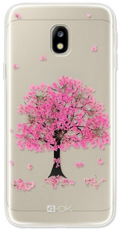 Zadný kryt 4-OK Flover pre Samsung Galaxy J7 2017, pink tree