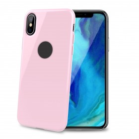CELLY Gelskin silikónové puzdro pre Apple iPhone XS Plus, pink