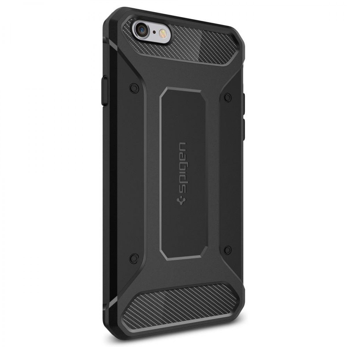 Kryt na mobil Spigen Rugged Armor pre iPhone 6 / 6S čierna
