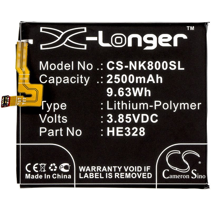 Baterie CS-NK800SL, 2500mAh Li-Pol