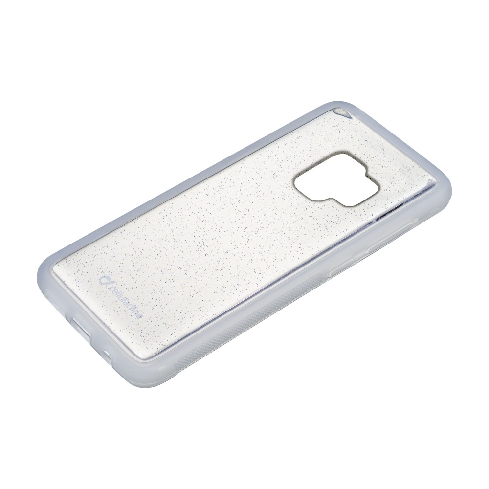Adhezivní silikonové pouzdro Cellularline Selfie Case pro Samsung Galaxy S9 transparentní