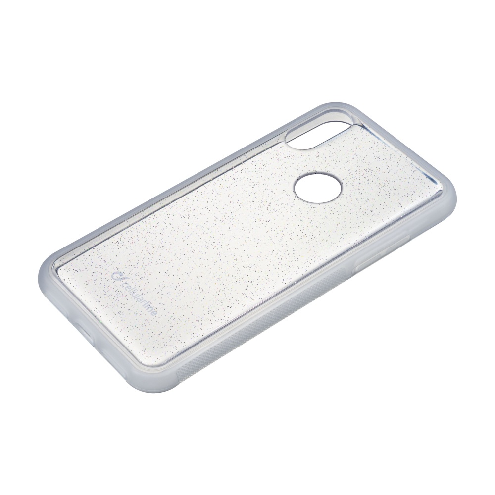 Adhezivní silikonové pouzdro Cellularline Selfie Case pro Huawei P20 Lite transparentní