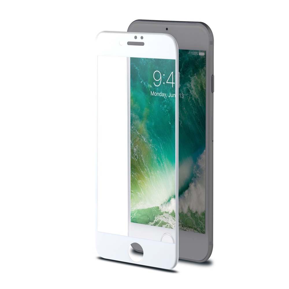 Ochranné tvrzené sklo Celly 3D Glass pro Apple iPhone 7/8 bílé