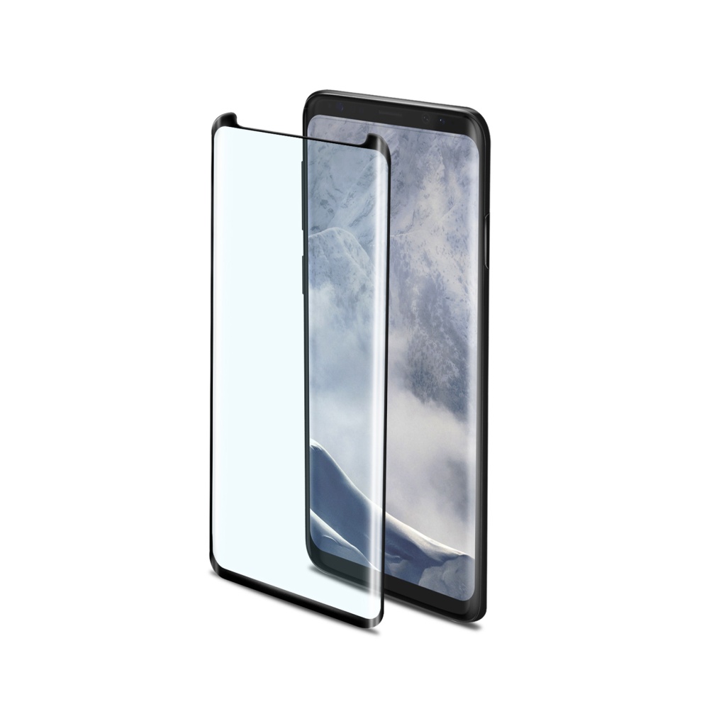 Ochranné tvrzené sklo Celly 3D Glass pro Samsung Galaxy S9 černé