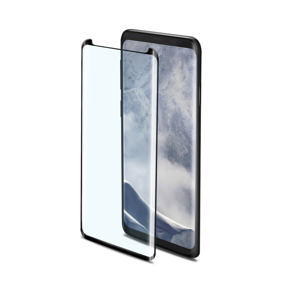 Ochranné tvrzené sklo Celly 3D Glass pro Samsung Galaxy S9 Plus černé
