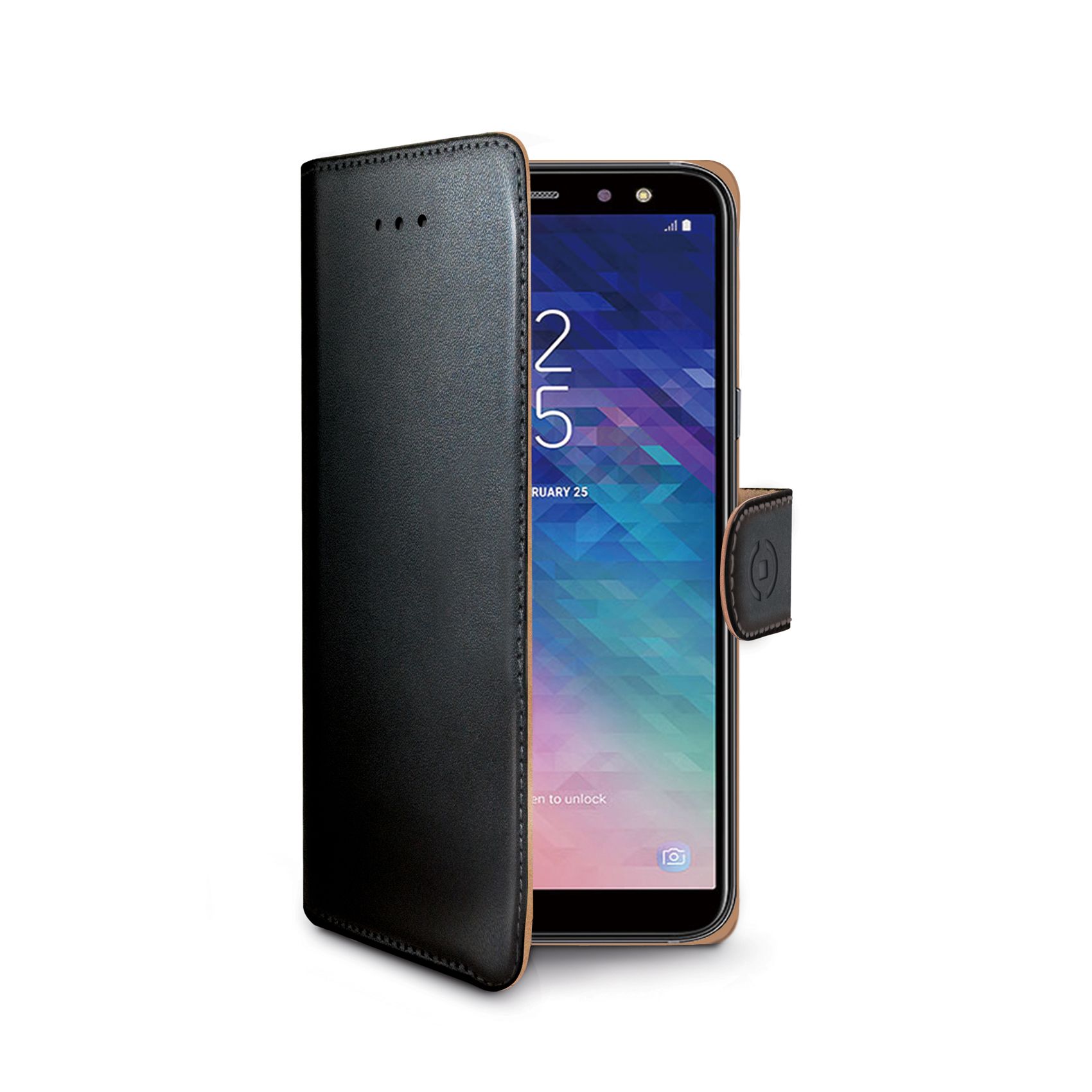 Flipové pouzdro Celly Wally pro Samsung Galaxy A6 (2018) černé