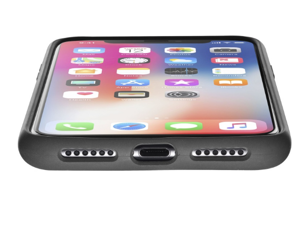Silikonové pouzdro CellularLine Sensation pro Apple iPhone X/XS, černá