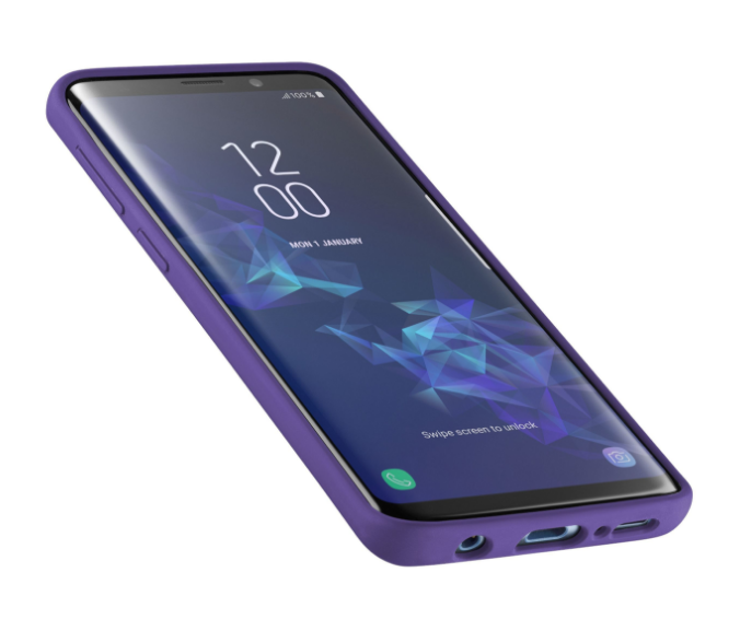 Silikonové pouzdro CellularLine Sensation pro Samsung Galaxy S9 fialový