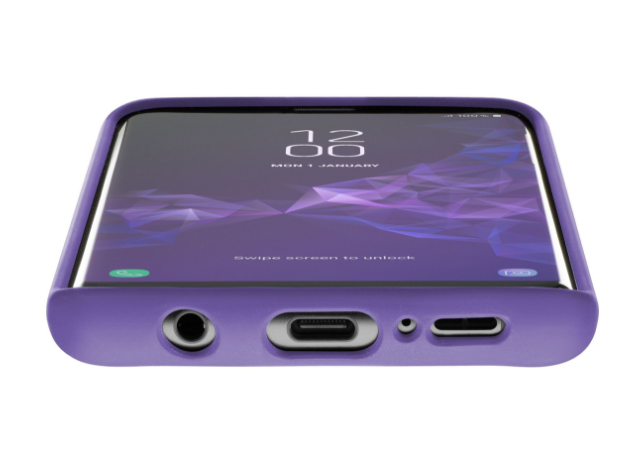Silikonové pouzdro CellularLine Sensation pro Samsung Galaxy S9 Plus fialový
