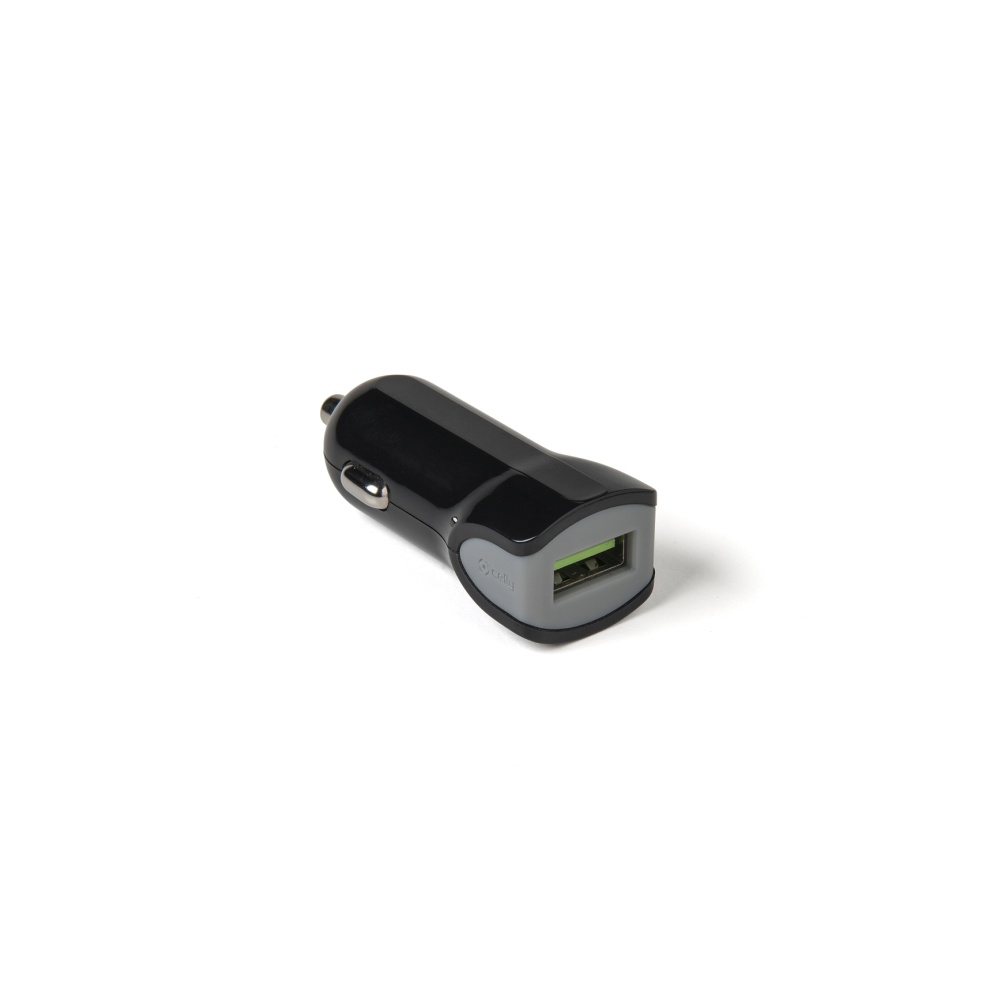 Autonabíječka Celly Turbo s USB výstupem, 2,4A černá