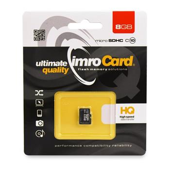 IMRO PAMĚŤOVÁ KARTA MICRO SDHC 8GB CLASS 10 UHS