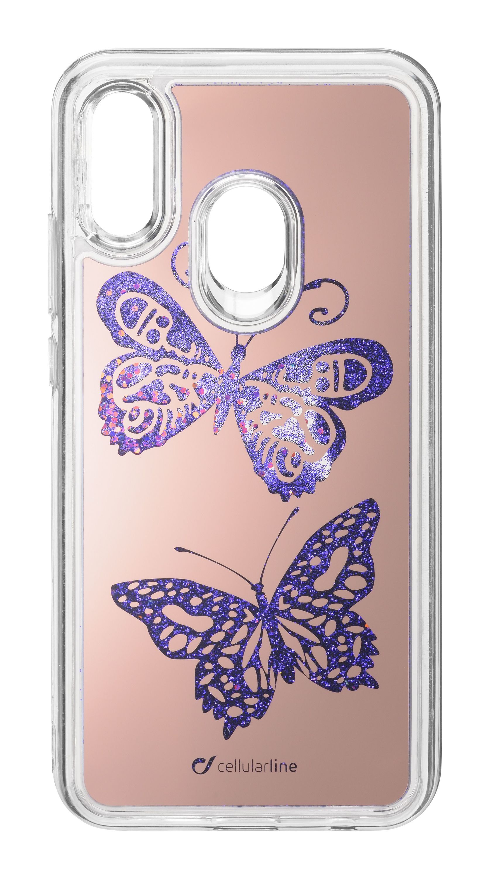 Gelové pouzdro Cellularline Stardust pro Huawei P20 Lite, motýl