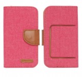 Flipové pouzdro BOOK CANVAS Universal 4,7" red