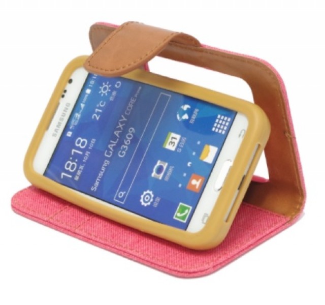 Flipové pouzdro BOOK CANVAS Universal 4,7" red