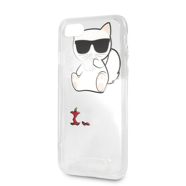 Silikonové pouzdro Karl Lagerfeld Fun Eaten Apple No Rope Hard Case na iPhone 8