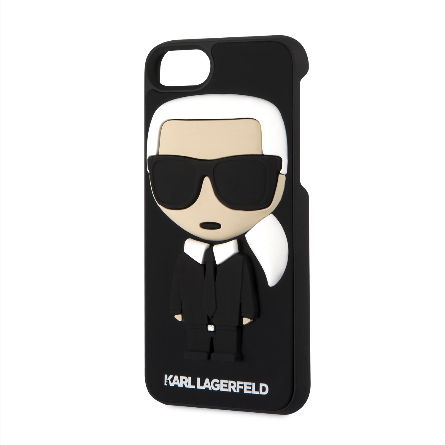 Silikonové pouzdro Karl Lagerfeld Karl Body Case na iPhone 7/8,black