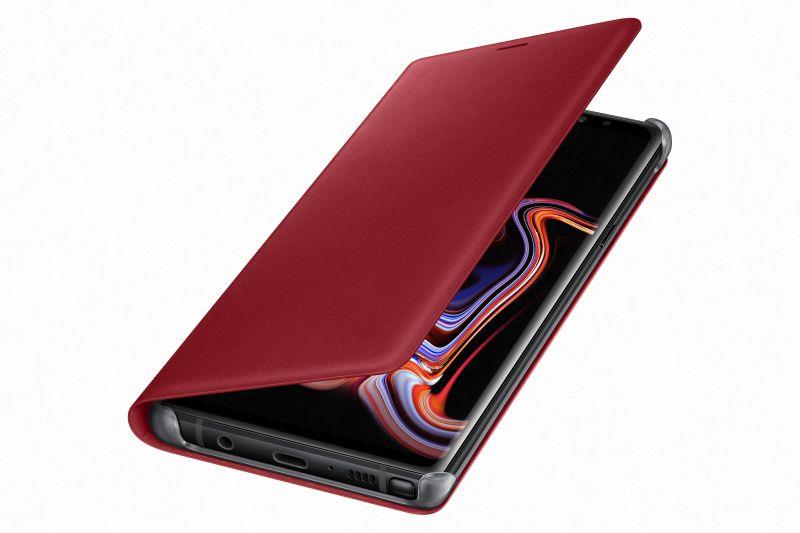 Originálne flipové puzdro pre Samsung Galaxy Note 9 - červená
