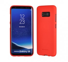 Puzdro Mercury Soft feeling Samsung Galaxy A8 2018, red