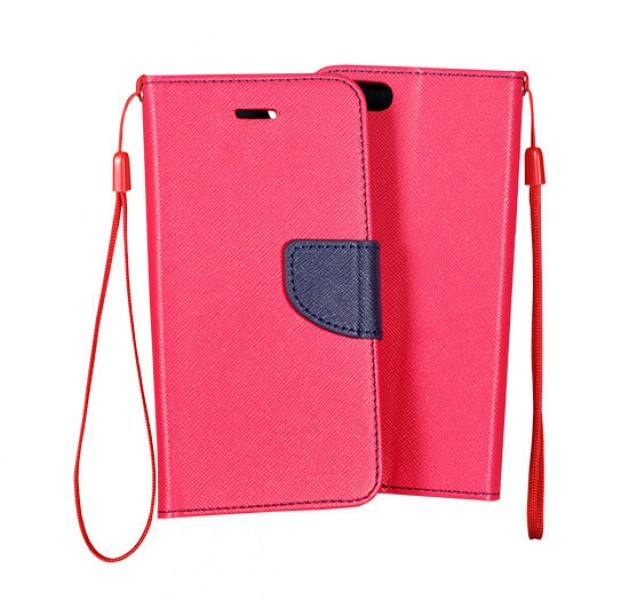 Pouzdro BOOK Fancy na HTC Desire 620, Pink/Navy