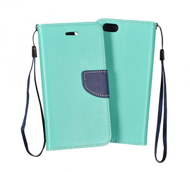 Pouzdro BOOK Fancy na Samsung Galaxy S7 Edge+ (G938), Mint/Navy