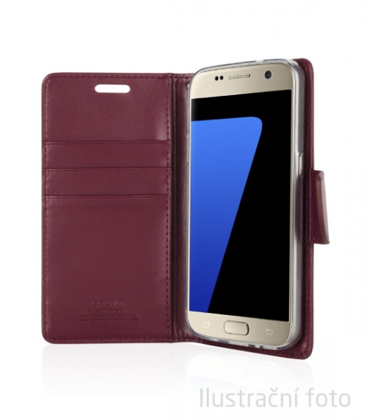 Pouzdro Mercury Goospery BRAVO Diary na Samsung Galaxy A5 (2017), Wine