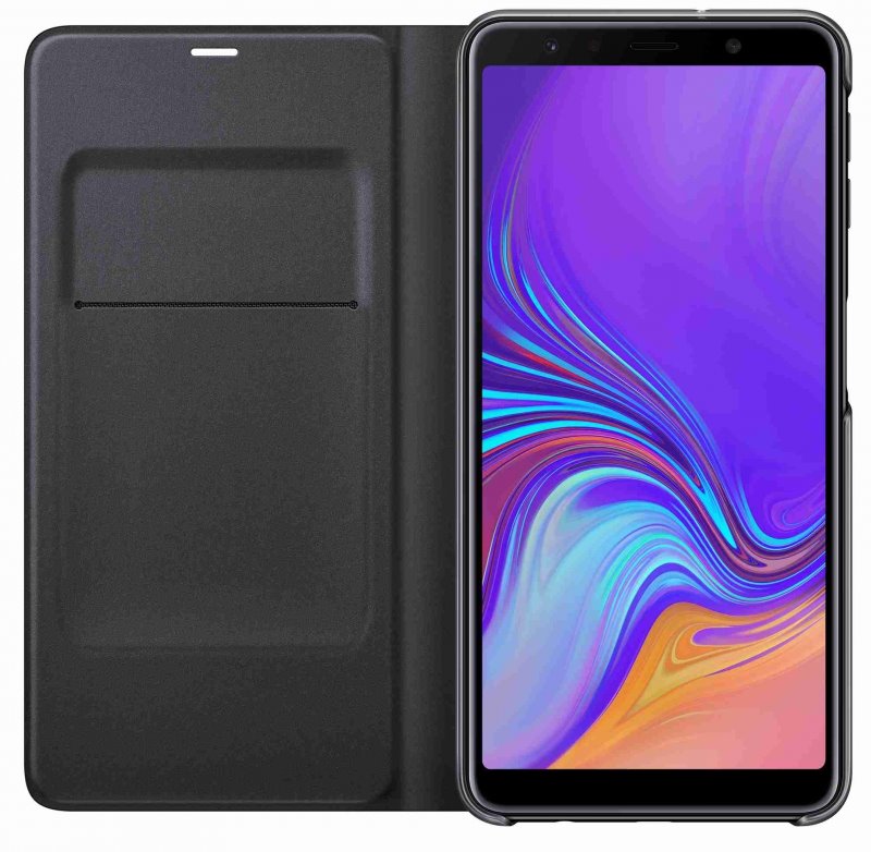 Flipové pouzdro Samsung Wallet Case pro Galaxy A7 2018 (A750) černá
