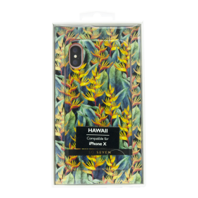 Zadné Kryt SoSeven Hawai Case Tropical pre Apple iPhone X / XS, Yellow