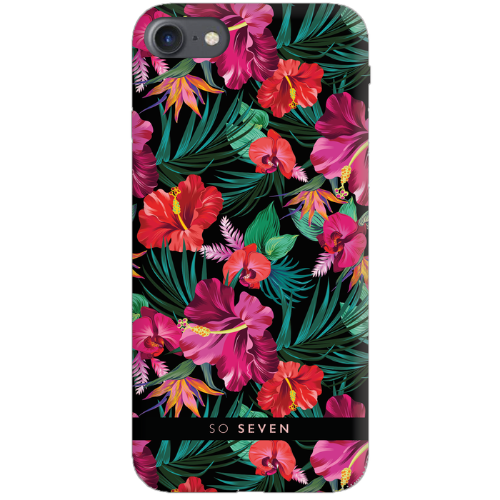 Zadní kryt SoSeven Hawai Case Tropical pro iPhone 6/6S/7/8, Black