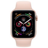 Hodinky Apple Watch Series 4 44mm Rose zlaté Aluminium - pieskovo ružový športové pásik