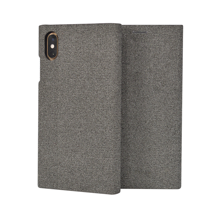 Pouzdro SoSeven Premium Gentleman Book Case Fabric pro iPhone X/XS, Grey